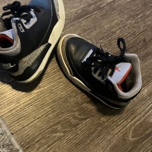 Jordan Kids Black and Gray Sneakers